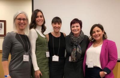 Dr Isabelle Daigneault, Éliane Dussault (Ph.D. student), Dr Natacha Godbout, Dr Mylène Fernet and Noémie Bigras (Ph.D. student) at the Quebec Society for Research in Psychologie (SQRP) 2019 annual meeting.