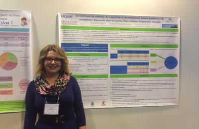 Marianne Girard (M.A. student) at the Center for Interdisciplinary Research on Marital Problems and Sexual Assault (CRIPCAS) 2017 annual meeting.