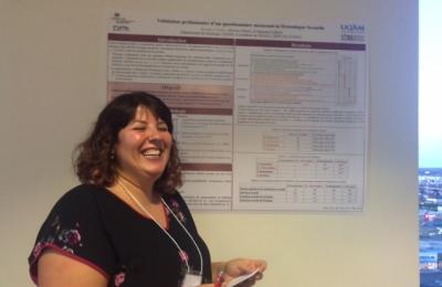Roxanne Bolduc (M.A. student) at the Center for Interdisciplinary Research on Marital Problems and Sexual Assault (CRIPCAS) 2017 annual meeting.